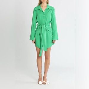 NOCTURNE Tied Shirt Dress